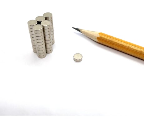 Неодимовый магнит Проф-Магнит диск D5x2 мм, 100 шт. NdFeB 5x2_100