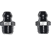 Пресс-масленка MasloSmenka прямая нерж. H1 M8x1, комплект 2 шт., нержавеющая сталь AISI304, Европейский стандарт DIN71412 010702-02