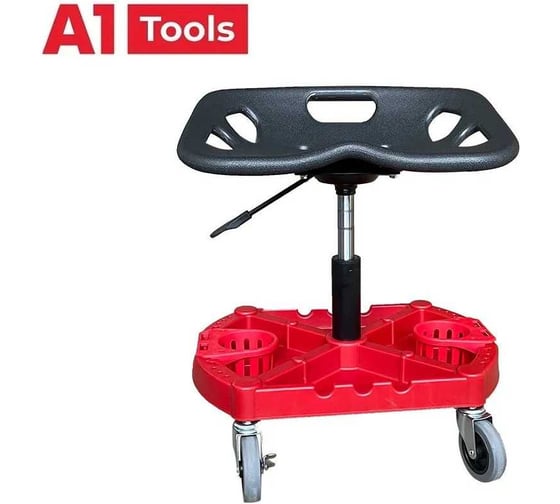 Стул передвижной для детейлера с регулировкой высоты и поддоном A1 Movable Detailing Chair Tools 100SM040