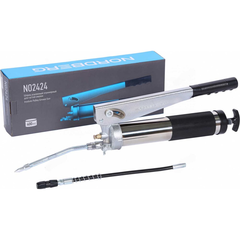 Шприц плунжерный для густой смазки NORDBERG 400 мл NO2424 - выгодная ...