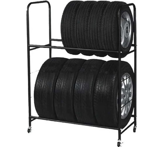 Передвижной стеллаж для 8х автомобильных колёс А1 Tools Floor Stand For 8 Tires 100FS103