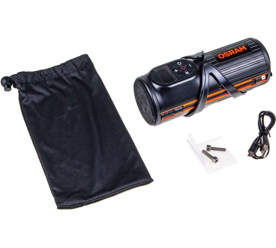 Компрессор портативный Osram 120PSI дисплей, LED фонарь, Powerbank 5200 mAh OTIR2000