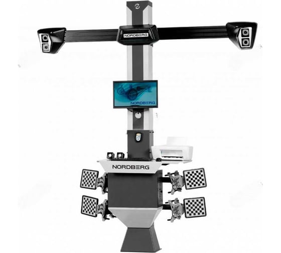 Стенд сход-развал 3D четырехкамерный настенный NORDBERG C804-C_серый 1