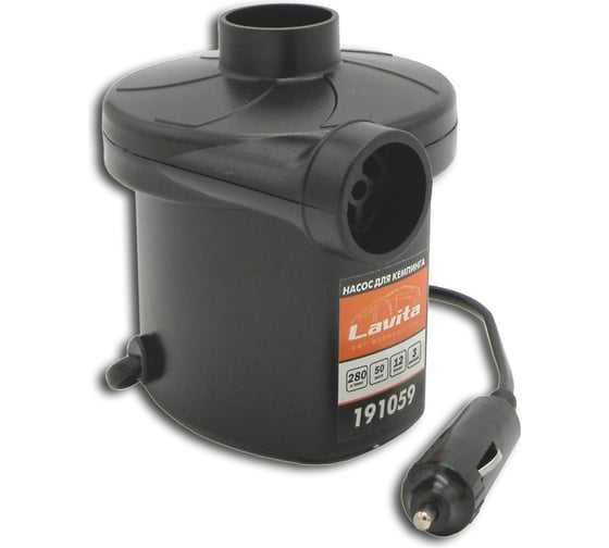 Компрессор автомобильный LAVITA 12V, 3A, Power: 50W, 0.6 PSI,(L/MIN):280, для кемпинга LA 191059
