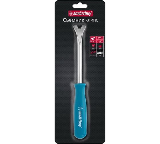 Съемник клипс, обшивки Smartbuy лопатка 230 мм, сталь, пластик, tools SBT-CRT-210