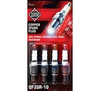 Свеча AWM QF3SR-10 для Volkswagen/Audi/Mercedes/Seat/Skoda, медь, 4 шт. 410090027