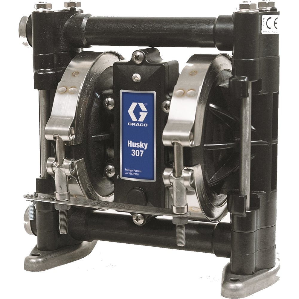 Диафрагменный пневматический насос GRACO HUSKY 307 AC, PTFE D31211 ...