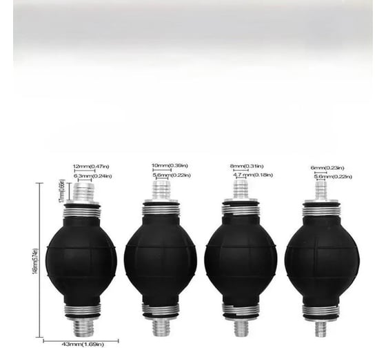 Насос-груша для ручной перекачки топлива Vitatools 8 мм nasos-dlya-perekachki-topliva-8mm