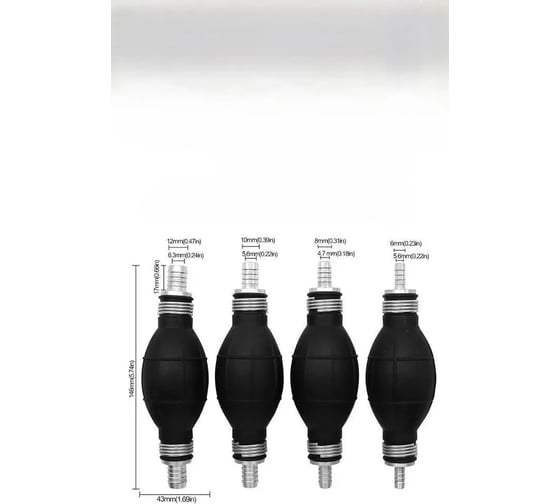 Насос-груша для ручной перекачки топлива Vitatools 6 мм nasos-dlya-perekachki-topliva-6mm
