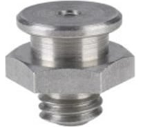 Пресс-масленка плоская MasloSmenka М1, 16 мм, М10x1, комплект 2 шт, нержавеющая сталь AISI304, Европейский стандарт DIN3404 011201-02