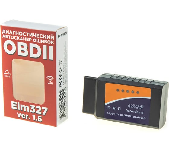Автомобильный диагностический сканер ARNEZI OBDII, ELM 327 WiFi, V1.5 R6010401