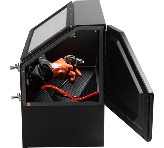 Камера пескоструйная WIEDERKRAFT 110л в комплекте с абразивом WDK-DR03 WDK-DR05 WDK-KR6 WDK-83110D