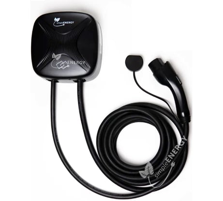 Зарядная станция smplENERGY Cotidi 22кВт (OCРP, Bluetooth, Wifi, RFID, App), датчик тип В, с кабелем GB/T SEAC22GBT