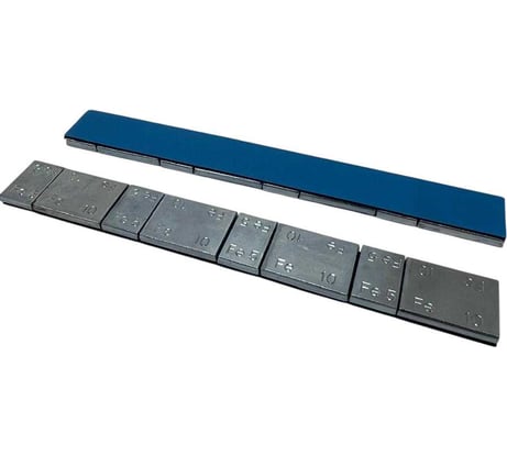 Груза самоклеящиеся оцинкованные ACG 0085 Fe 100 Akvatech 60 г (5x4+10x4) синий скотч (100 шт/уп) 1028779