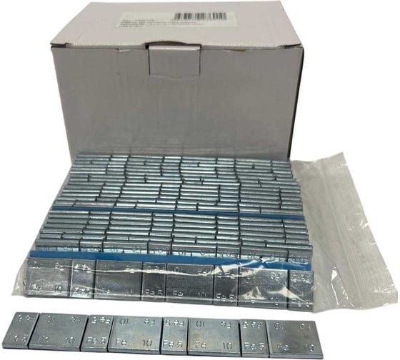 Груза самоклеящиеся оцинкованные ACG 0085 Fe 100 Akvatech 60 г (5x4+10x4) синий скотч (100 шт/уп) 1028779