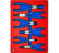 Набор съемников стопорных колец МАСТАК ложемент, 6 предметов 5-3306