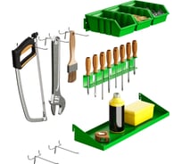 Набор аксессуаров для перфопанели Greenberg Зелёный ACCESS