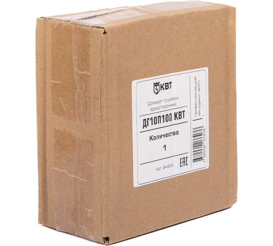 Грузовой односторонний домкрат КВТ ДГ10П100 84544