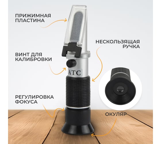 Рефрактометр автомобильный WIEDERKRAFT 4в1 WDK-214086