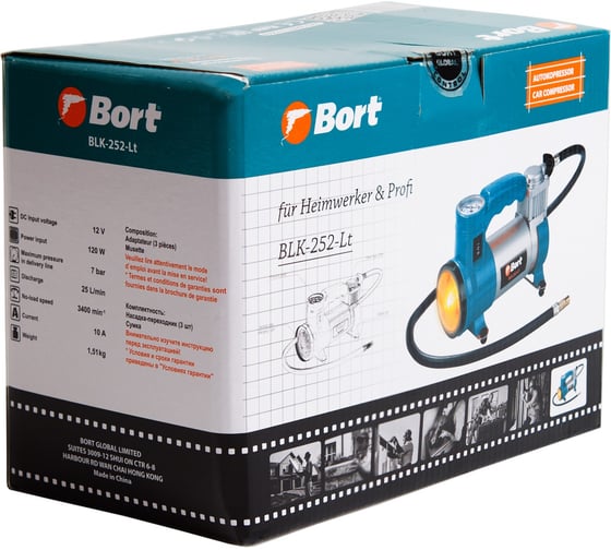 Автомобильный компрессор BORT BLK-252-Lt 91271099