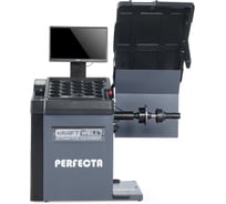 Балансировочный станок автоматический KraftWell PERFECTA с сенсорным дисплеем 21,5", пневмоприжим, лазер KRW246E