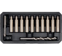 Набор для ремонта сорванной резьбы в тормозном суппорте YATO 12 предметов (пластиковый кейс) YT-17588