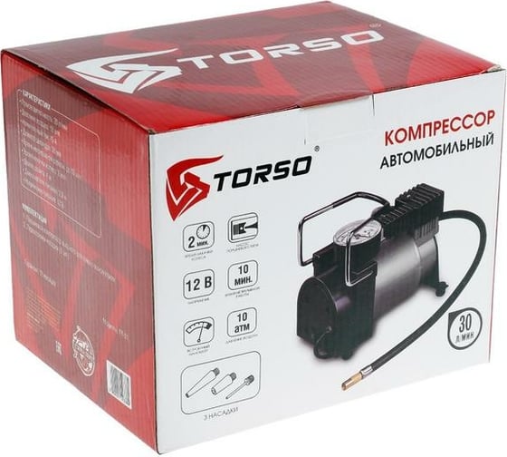 Автомобильный компрессор TORSO Торнадо 30 л/мин 2710338