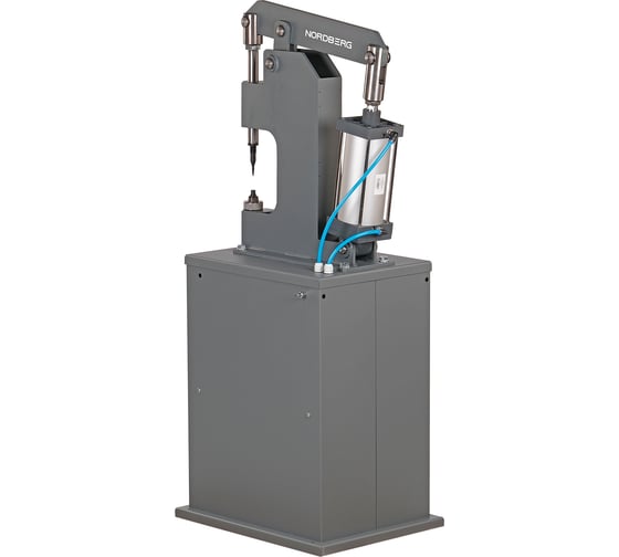 Пневматический станок для заклепки тормозных колодок NORDBERG цилиндр 125, с тумбой NR8T 1