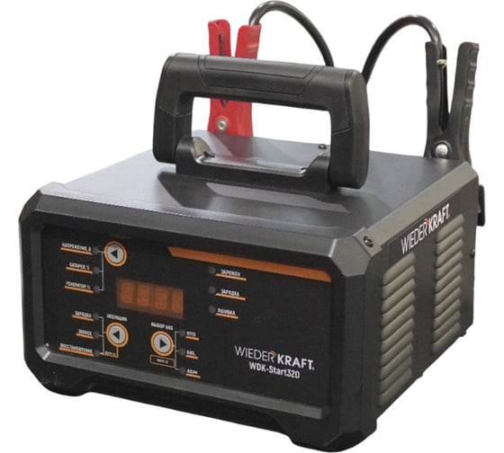 Пуско-зарядное устройство интеллектуальное WIEDERKRAFT 300А, 12/24В WDK-Start320