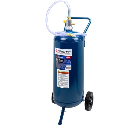 Передвижной пескоструйный аппарат напорного типа Forsage бак 26л, 155.8 л/мин, рабоч.давление 2.5-6 bar, шланг 1.5м, в комплекте с соплами, 3шт F-RA10(58852)