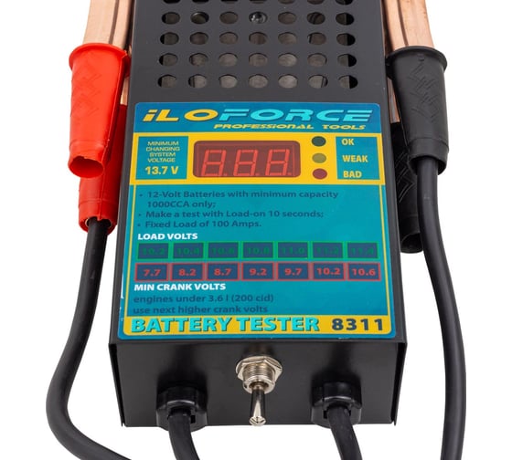 Тестер аккумуляторных батарей цифровой iLOFORCE 12V, 100A, 200Ah IF-8311(65121)