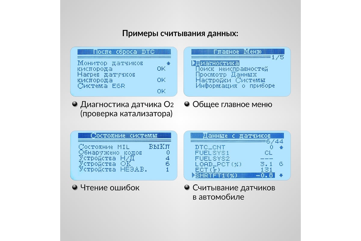 Портативный диагностический сканер по протоколу iCarTool OBDII IC-305 ...