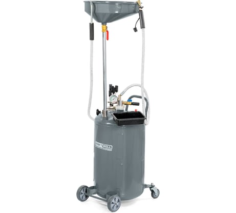 Установка для слива и откачки масла/антифриза KraftWell с подъемной ванной, 90 л KRW1832.80L