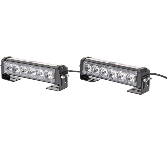 Комплект желтых стробоскопов Крал 12-24V (2 шт) многорежимный 4354