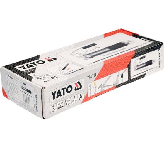 Шприц для консистентной смазки YATO 500см YT-0704