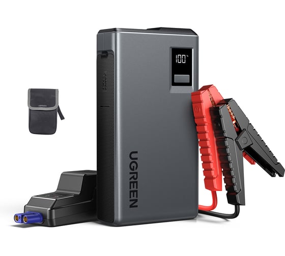 Пусковое устройство Ugreen ES702 35977 12000mAh Car Jump Starter, серый 35977_