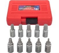 Головки-экстракторы для извлечения поврежденных болтов/гаек YATAFORCE набор 10 предметов YF-909U1(65790)