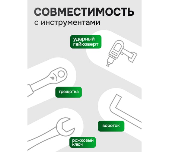 Головки-экстракторы для поврежденных болтов/гаек Rockforce набор 14 предметов RF-1321S(65736)