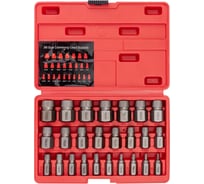 Головки-экстракторы для извлечения поврежденных болтов/гаек FORSTIME набор 25 предметов FT-630025B(65768)