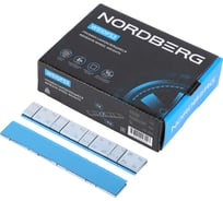 Грузики самоклеящиеся NORDBERG (4x5+4x10 г) Fe квадратные L=14 см, 50 лент W510FS3