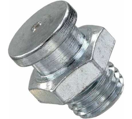 Пресс-масленка плоская MasloSmenka М1 16 мм, G3/8'' BSPP, комплект 10 шт, оцинкованная сталь, Европейский стандарт DIN3404 010513-10