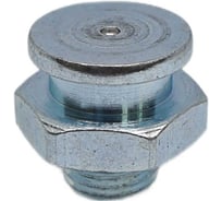 Пресс-масленка плоская MasloSmenka М1 16 мм, М12x1, комплект 10 шт, оцинкованная сталь, Европейский стандарт DIN3404 010507-10