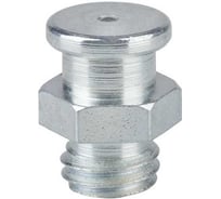 Пресс-масленка плоская MasloSmenka М4 10 мм, G1/8'' BSPP, комплект 10 шт, оцинкованная сталь, Европейский стандарт DIN3404 010405-10