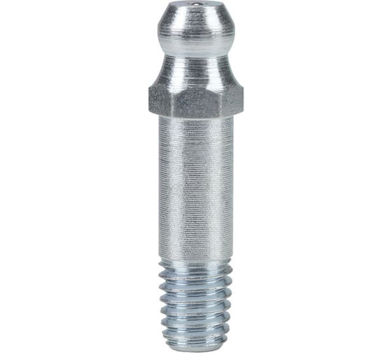 Пресс-масленка MasloSmenka прямая, H1 M6x1 L-29мм, комплект 10 шт, оцинкованная сталь, Европейский стандарт DIN71412 010117-10