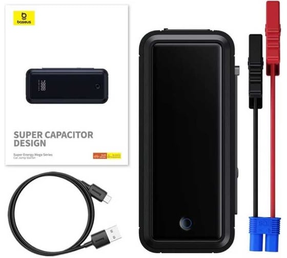 Пуско-зарядое устройство Baseus C00265300821-00 Super Energy Mega 3000AGrey/серый BAS-C0026530082100