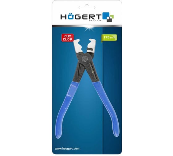 Клещи для шланговых хомутов HOEGERT TECHNIK 175 мм HT8G347