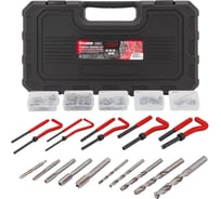 Набор приспособлений и футорок для восстановления резьбы Forcekraft 131 предмет М5х0,8 М6х1,0 М8х1,25 М10х1,5 М12х1,75 FK-9131U1(66085)