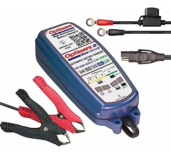 Зарядное устройство Optimate 2 DUO, 2 A, 12 В + Lithium TM550