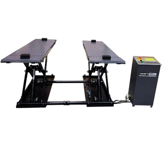 Ножничный мобильный подъемник KraftWell короткий, 3000 кг, 380 В KRW3TN