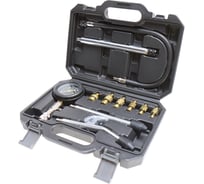 Компрессометр для бензиновых двигателей с набором адаптеров 12 предметов LIGE в кейсе LG-14722 284328